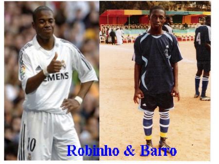 DJIBRIL BARRO ET SON IDOLE ROBINHO