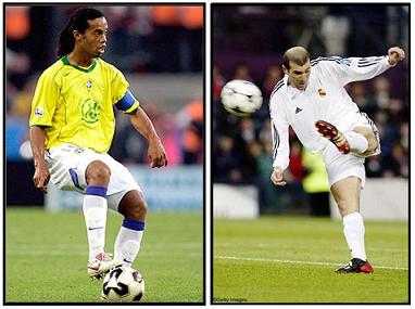 ronaldinho Vs le roi numero 10 zinedine zidane